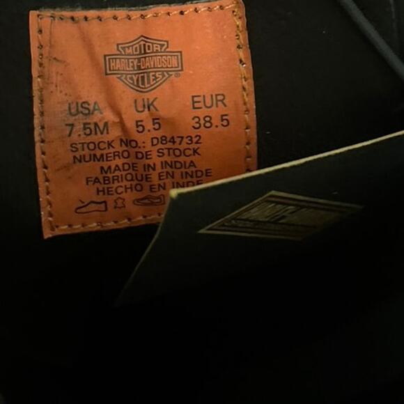 Harley-Davidson Women's Celina Black 10.75-Inch Fashion Wedge Boots Sz 7.5 - Picture 8 of 8